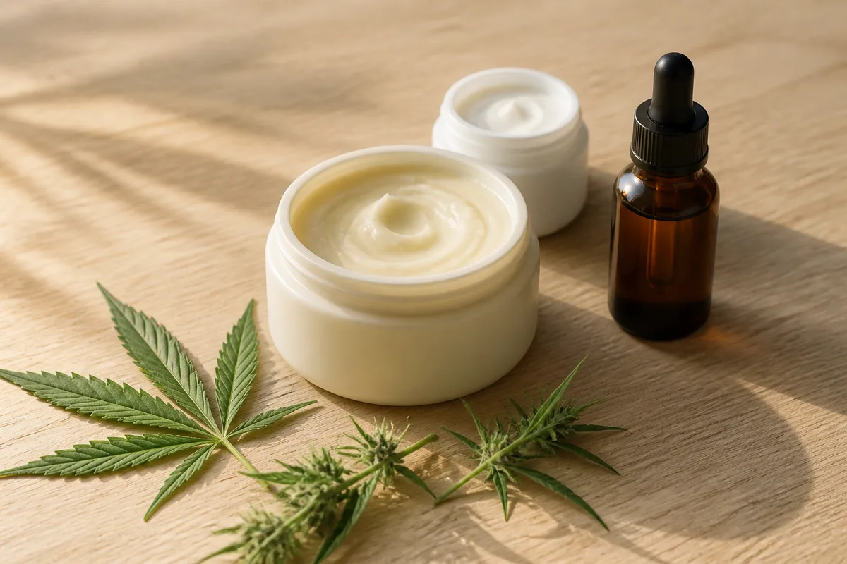 Cosmétique au CBD : baume, crème et sérum au chanvre